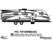 18 Piece 2018 Wildcat MAXX Travel Trailer Curbside Graphics Kit