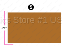 .75" x 180" Blue Roll Stripe