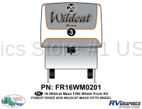 2 Piece 2016 Wildcat MAXX Fifth Wheel Front Graphics Kit