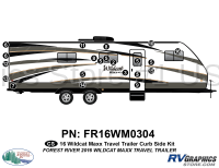 16 Piece 2016 Wildcat MAXX Travel Trailer Curbside Graphics Kit