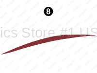 Rear Upper Burgundy Swoop