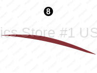 Rear Upper Burgundy Swoop