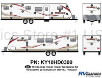28 Piece 2010 Hideout Travel Trailer Complete Graphics Kit