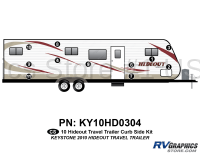 11 Piece 2010 Hideout Travel Trailer Curbside Graphics Kit