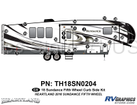 25 Piece 2018 Sundance Fifth Wheel Curbside Graphics Kit