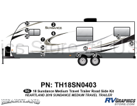 13 Piece 2018 Sundance Medium Travel Trailer Roadside Graphics Kit
