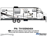 13 Piece 2018 Sundance Medium Travel Trailer Curbside Graphics Kit