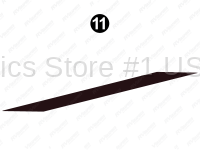 Mid Skirt Black Stripe