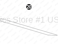 Rear Mid White Stripe