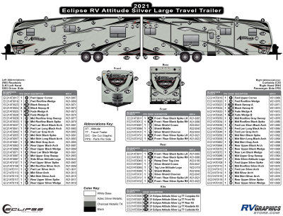 Eclipse - Attitude - 2021 Attitude Large Travel Trailer-Silver Version