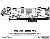 28 Piece 2019 Momentum G-Class Fifth Wheel Roadside Graphics Kit