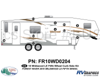 10 Piece 2010 Wildwood Fifth Wheel Curbside Graphics Kit