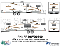 26 Piece 2010 Wildwood Travel Trailer Complete Graphics Kit