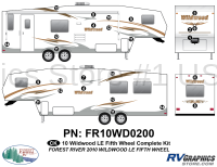 26 Piece 2010 Wildwood Fifth Wheel Complete Graphics Kit - Image 1