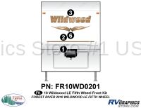 4 Piece 2010 Wildwood Fifth Wheel Front Graphics Kit