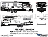 40 Piece 2022 Imagine XLS Travel Trailer Complete Graphics Kit - Image 2