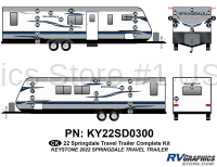 38 Piece 2022 Springdale Travel Trailer Complete Graphics Kit