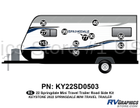 11 Piece 2022 Springdale Mini Travel Trailer Roadside Graphics Kit