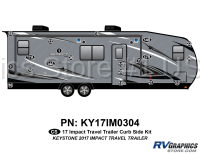 20 Piece 2017 Impact Travel Trailer Curbside Graphics Kit
