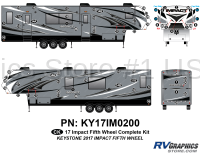 72 Piece 2017 Impact Fifth Wheel Complete Graphics Kit