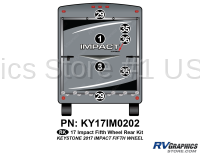 7 Piece 2017 Impact Fifth Wheel Rear Graphics Kit