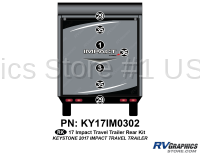 7 Piece 2017 Impact Travel Trailer Rear Graphics Kit