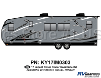 20 Piece 2017 Impact Travel Trailer Roadside Graphics Kit