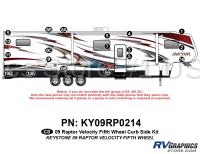 19 Piece 2009 Raptor Velocity Curbside Graphics Kit
