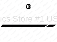 Long Split Black Stripe