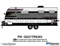 10 Piece 2021 Transcend Travel Trailer Roadside Graphics Kit