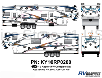 2010 Keystone Raptor FW-Fifth Wheel Complete Graphics Kit