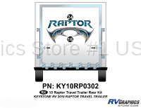 2010 Keystone Raptor  TT-Travel Trailer Rear Graphics Kit