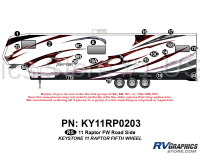 20 Piece 2011 Raptor FW Roadside Graphics Kit