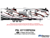 20 Piece 2011 Raptor FW Curbside Graphics Kit