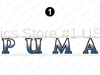 Front White Bars Puma Logo