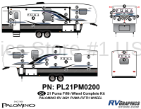 44 Piece 2021 Puma Fifth Wheel Complete Graphics Kit