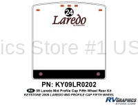 1 Piece 2009 Laredo FW Mid Profile Cap Rear Graphics Kit