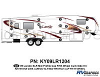 17 Piece 2009 Laredo SLR FW Mid Profile Cap Curbside Graphics Kit