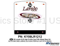 2 Piece 2009 Laredo SLR FW Hi Profile Cap Rear Graphics Kit