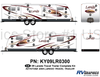 38 Piece 2009 Laredo TT Complete Graphics Kit