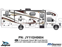 16 Piece 2011 Greyhawk Motorhome Curbside Graphics Kit