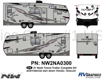 45 Piece 2021 Nash Travel Trailer Complete Graphics Kit