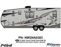 16 Piece 2021 Nash Travel Trailer Roadside Graphics Kit