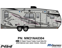 16 Piece 2021 Nash Travel Trailer Curbside Graphics Kit