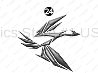 Rear Large Goose Curb-Passenger Side