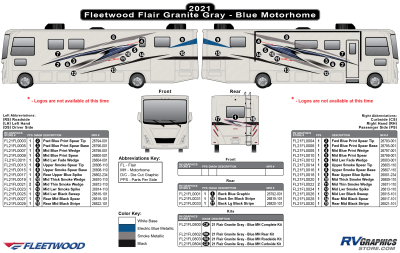 Fleetwood RV - Flair - 2021 Flair Motorhome Blue Version