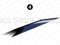 Mid Blue Print Wedge