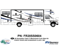 14 Piece 2020 Forest River Sunseeker Class C Curbside Graphics Kit - Image 2