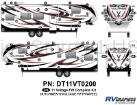 74 Piece 2011 Voltage FW Complete Graphics Kit