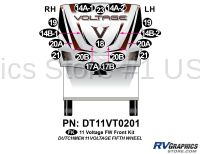 16 Piece 2011 Voltage FW Front Graphics Kit